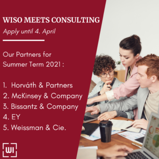 Towards entry "WISO Meets Consulting: Lineup of partners set"