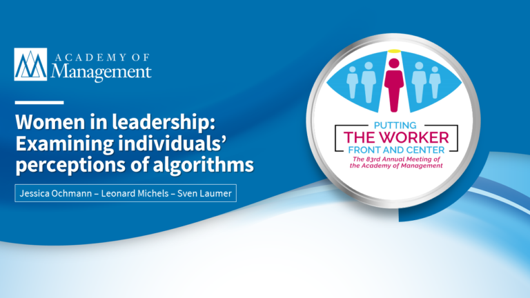 Schöller-Digital Researchers Present at the Academy of Management Conference 2023 in Boston