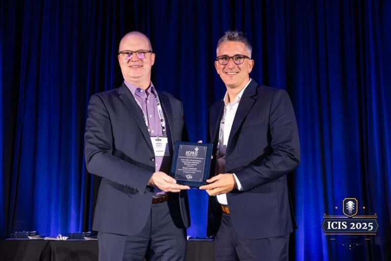 ICIS Outstanding Committee Member Service Award and Completion of ICIS Executive Committee Service