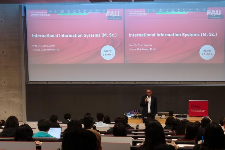 People, tasks, and technology: Welcoming new Information Systems students at FAU WiSo